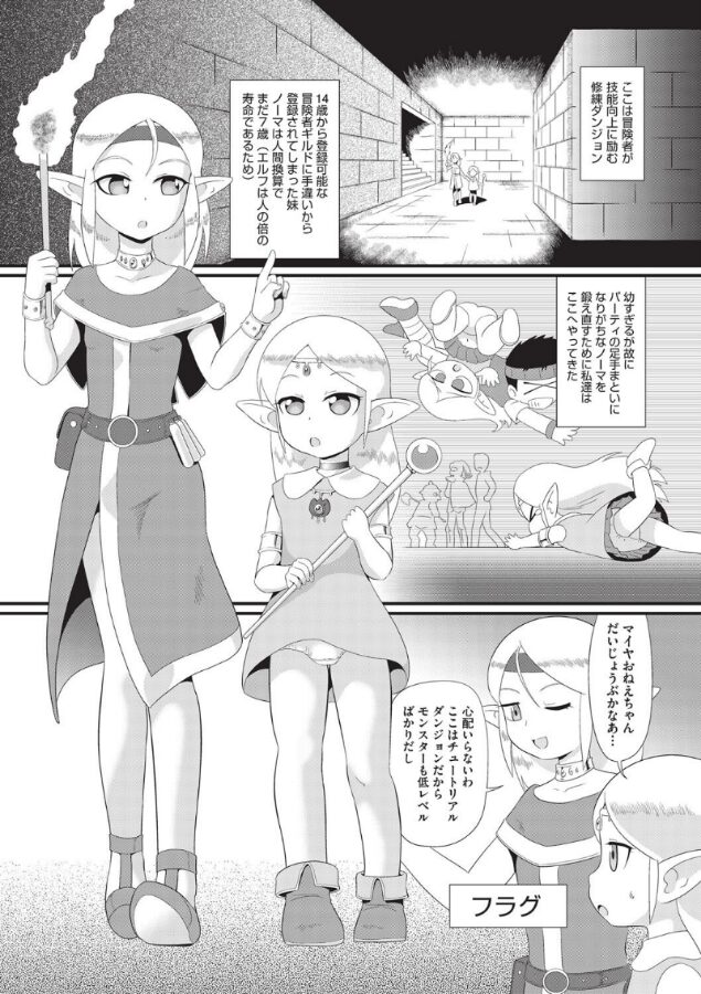 【エロ漫画】ゆっくりエルフのむしゃしゅぎょう（みにおん） 【b120ahit02231】
