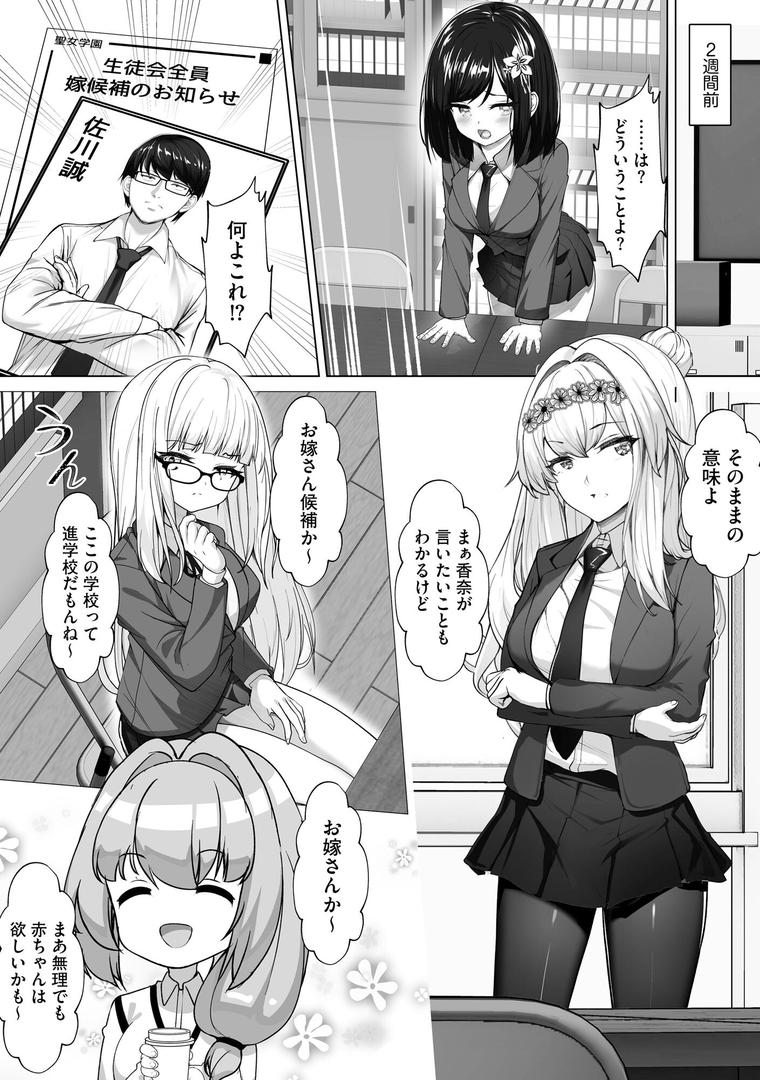【エロ漫画】ナマハメ生徒会 〜女ばかりの学園で嫁候補全員とセックス〜【FANZA特典付】(あ〜こ)【b129dbnka13768】 【エロ漫画】ナマハメ生徒会 〜女ばかりの学園で嫁候補全員とセックス〜【FANZA特典付】(あ〜こ)【b129dbnka13768】