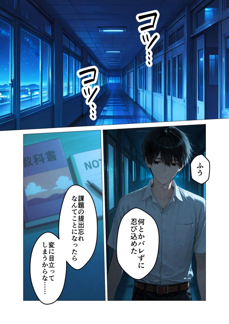 【エロ漫画】月の女神は僕だけに微笑む 第1話 〜眠らない教室で始まる僕らの関係〜 モザイク版（ラビットフット）【s594allud01493】