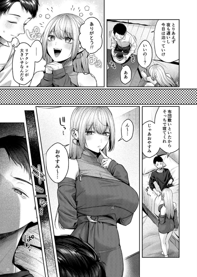 拾った金髪ギャルに振り回される暮らしも、案外悪くないのかもしれない。｜diletta｜エロ漫画 4ページ目
