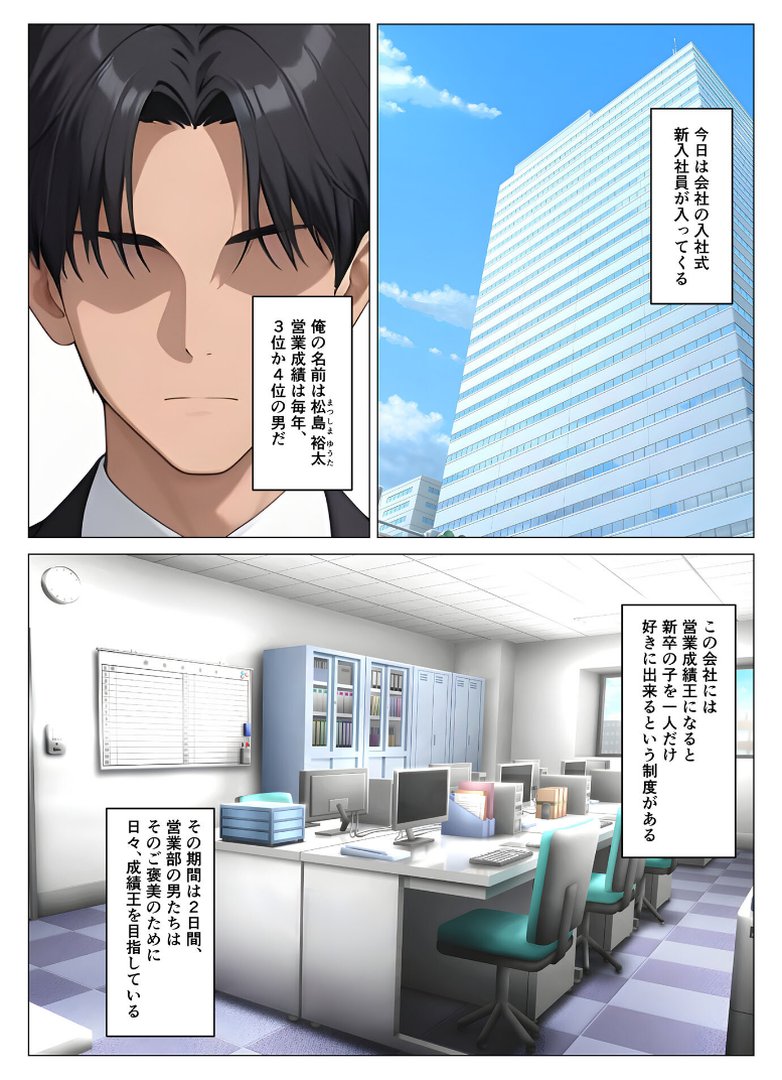 営業成績王になった俺が生意気な新卒ギャルを分からせた話 モザイク版｜桃色紅茶｜エロ漫画 1ページ目