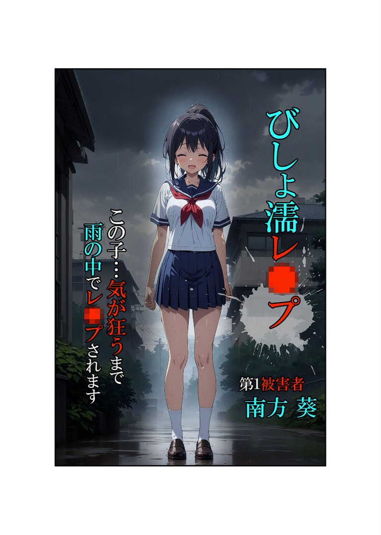 【全4作収録】びしょ濡●●● セット版 〜この子たち…気が狂うまで雨の中●されます〜 モザイク版｜ばななメモリアル｜エロ漫画 12ページ目