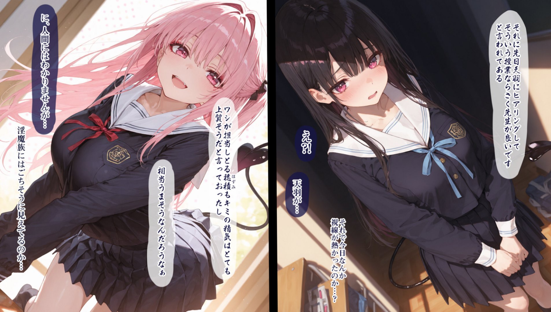 【エロ漫画】清楚サキュバス 世界が魔界と繋がって早10年 オレが教え子の搾精指導担当ってマジ?【棒消し修正版】(EchicalH)【s886atrlw01107】 清楚サキュバス 世界が魔界と繋がって早10年 オレが教え子の搾精指導担当ってマジ?【棒消し修正版】|EchicalH|エロ漫画 9ページ目