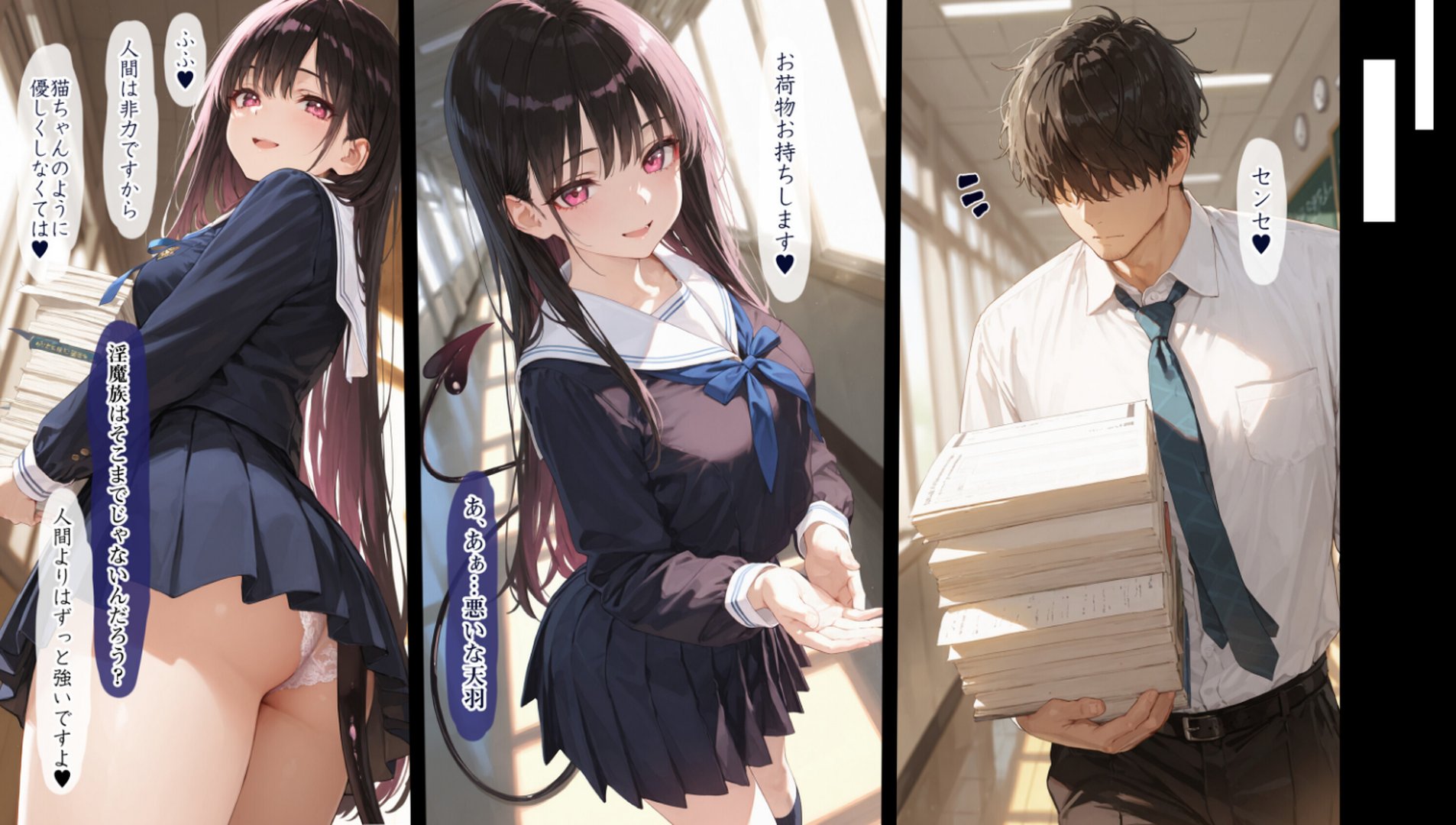 【エロ漫画】清楚サキュバス 世界が魔界と繋がって早10年 オレが教え子の搾精指導担当ってマジ?【棒消し修正版】(EchicalH)【s886atrlw01107】 清楚サキュバス 世界が魔界と繋がって早10年 オレが教え子の搾精指導担当ってマジ?【棒消し修正版】|EchicalH|エロ漫画 11ページ目
