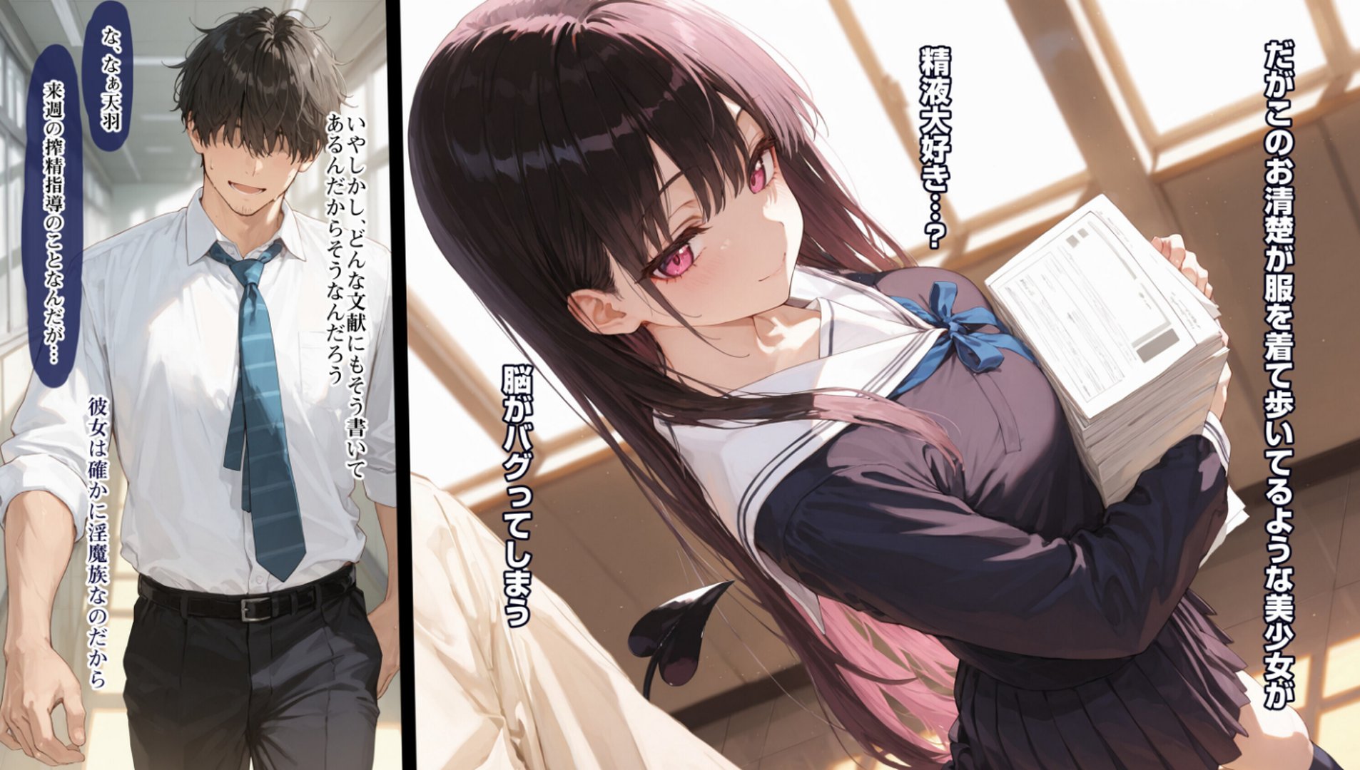 【エロ漫画】清楚サキュバス 世界が魔界と繋がって早10年 オレが教え子の搾精指導担当ってマジ?【棒消し修正版】(EchicalH)【s886atrlw01107】 清楚サキュバス 世界が魔界と繋がって早10年 オレが教え子の搾精指導担当ってマジ?【棒消し修正版】|EchicalH|エロ漫画 13ページ目