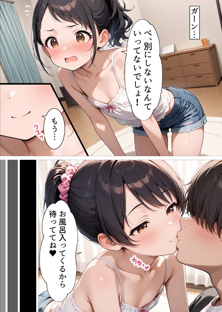 お兄ちゃんのためならメスガキにだってなれるんだからねっ！【モザイク版】｜メスガキっ娘ぐらし｜エロ漫画 4ページ目