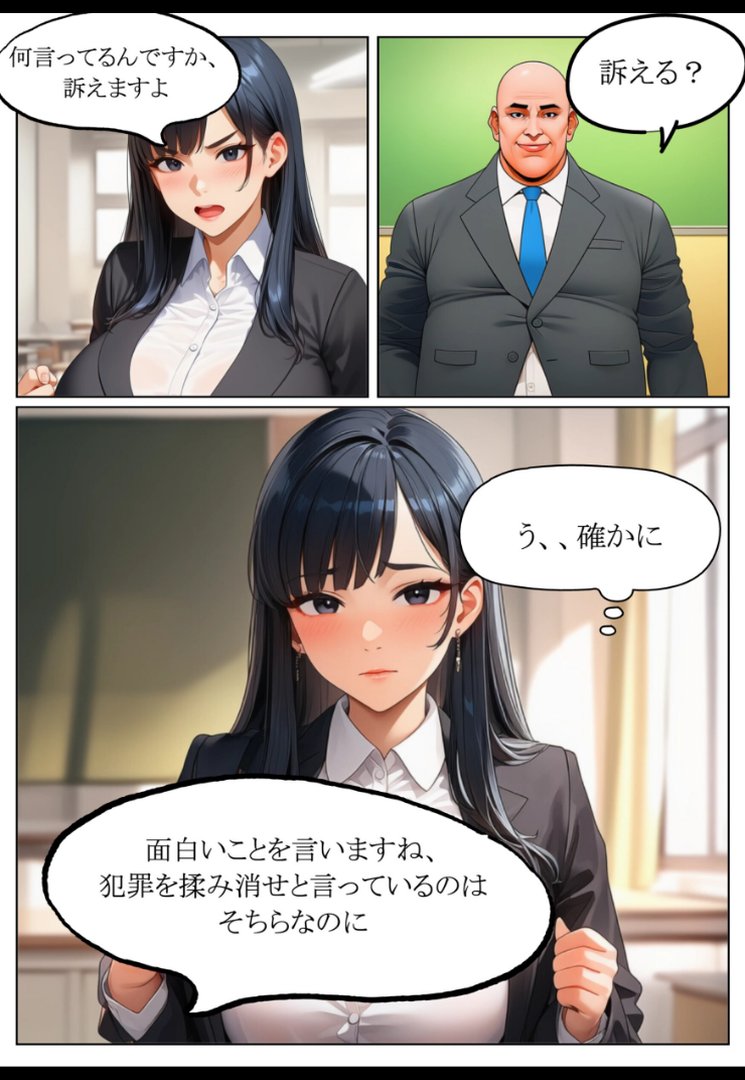 岸谷明日香（37）、卑劣教師に身体を捧げる。【棒消し修正版】｜れっさーぱんだ。｜エロ漫画 9ページ目