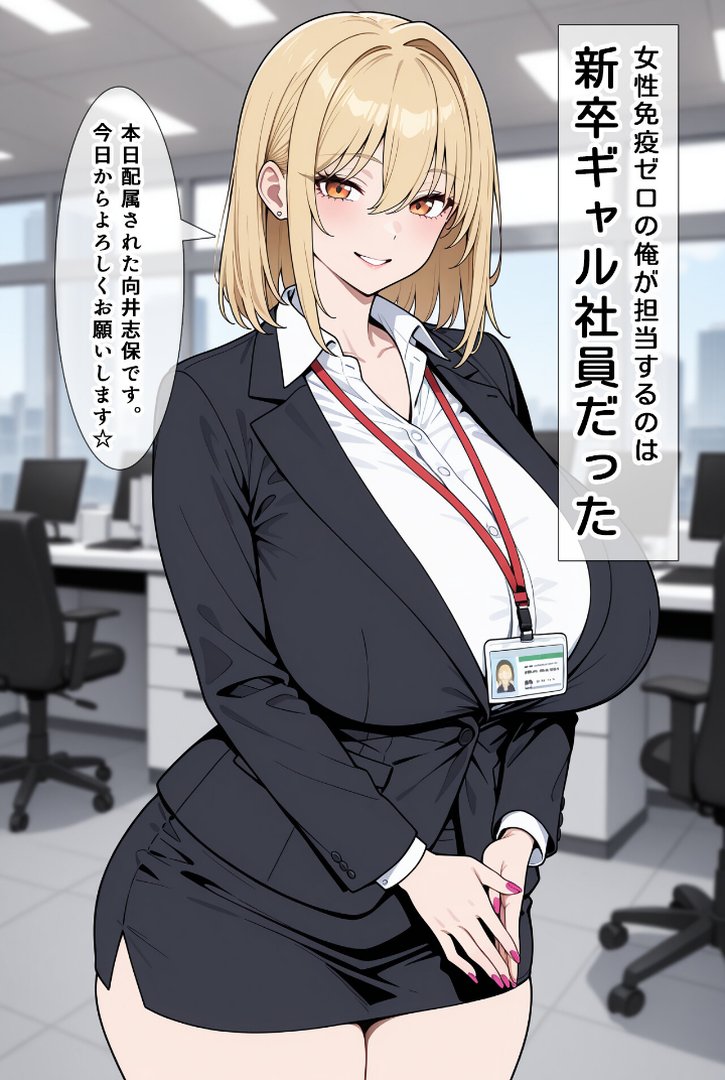あざとい系新卒ギャルにガチ恋されてしまった話【モザイク版】｜ベビーリーフ工房｜エロ漫画 1ページ目