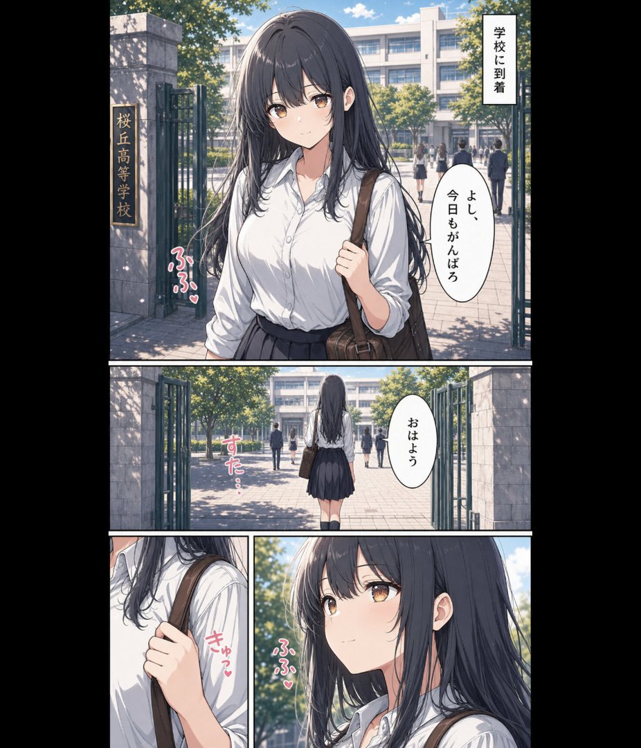 真面目な女子校生が朝の満員電車で執拗に痴●された話【モザイク版】｜かわいいラボ｜エロ漫画 8ページ目