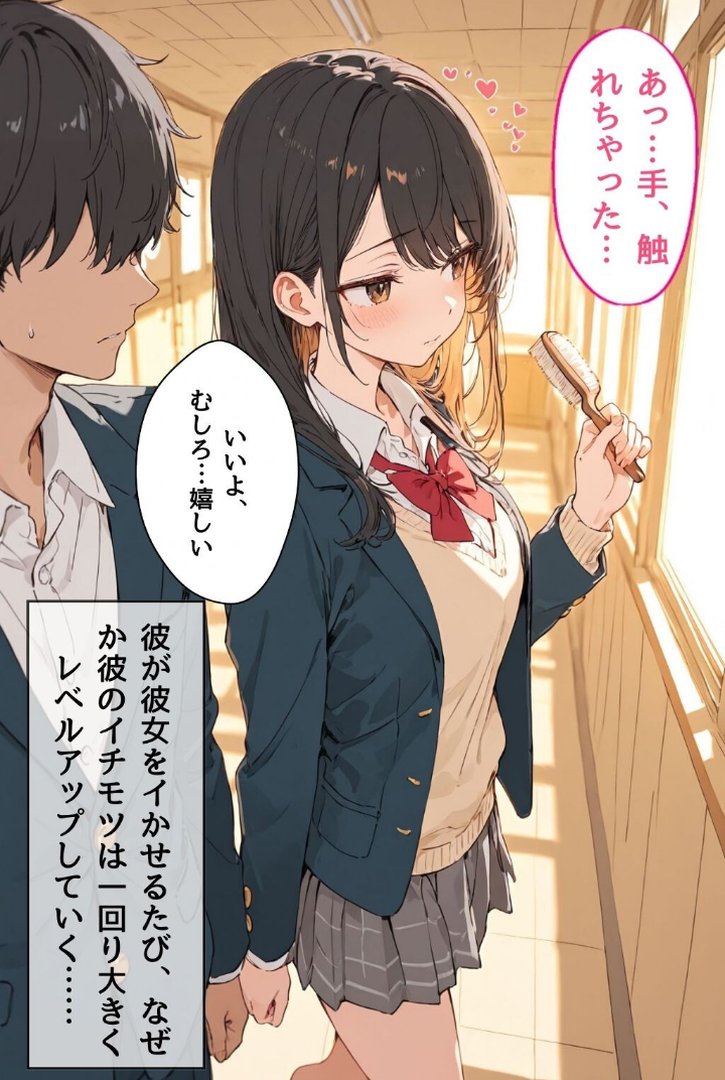 女子校生の処女彼女をイカせる毎にレベルアップ彼氏【モザイク版】｜かわいいラボ｜エロ漫画 1ページ目