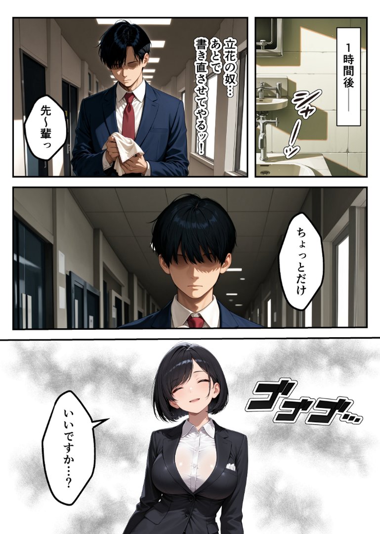 【エロ漫画】見た目120点の後輩新卒OLを教育するはずが逆に射精管理された【モザイク版】(あふれだすにじる)【s886atrlw01396】 見た目120点の後輩新卒OLを教育するはずが逆に射精管理された【モザイク版】|あふれだすにじる|エロ漫画 5ページ目