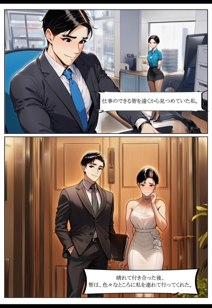 【エロ漫画】隣人ガチャSSRの人妻・片桐佳織(35)が寝取られるまでの話。【棒消し修正版】(れっさーぱんだ。)【s886atrlw01362】 隣人ガチャSSRの人妻・片桐佳織(35)が寝取られるまでの話。【棒消し修正版】|れっさーぱんだ。|エロ漫画 2ページ目