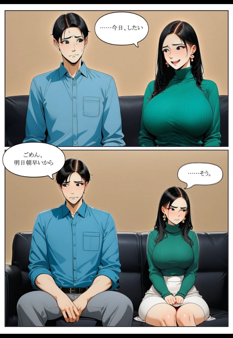隣人ガチャSSRの人妻・片桐佳織（35）が寝取られるまでの話。【棒消し修正版】｜れっさーぱんだ。｜エロ漫画 5ページ目