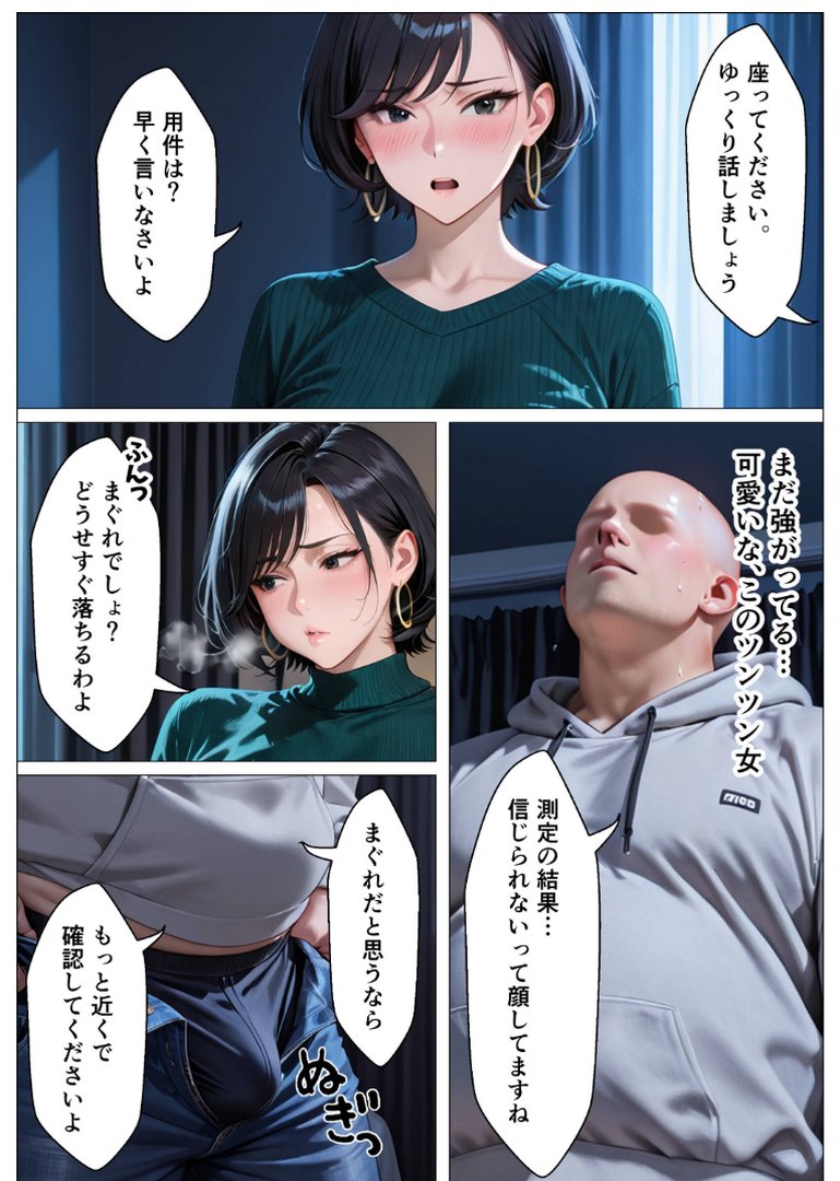 俺のアパートはチンポの長さで序列が決まる世界【モザイク版】｜オナット製造｜エロ漫画 11ページ目