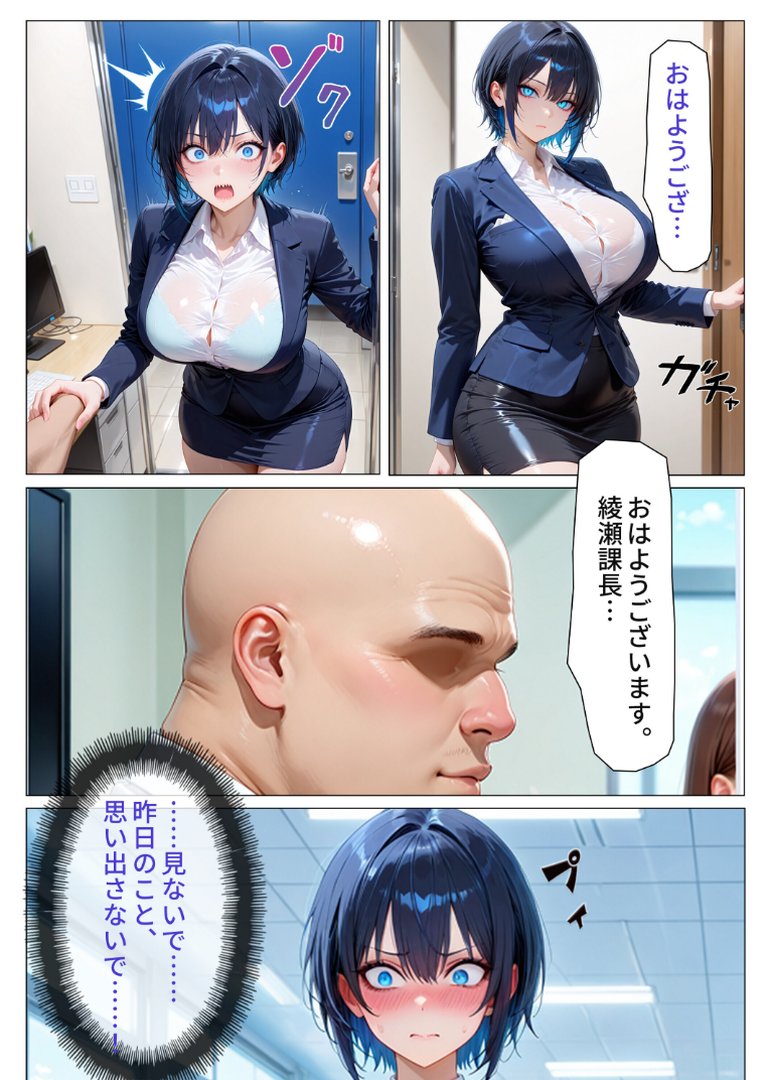 デリヘル呼んだら性悪上司が来た【社内調教編】【モザイク版】｜オナット製造｜エロ漫画 2ページ目