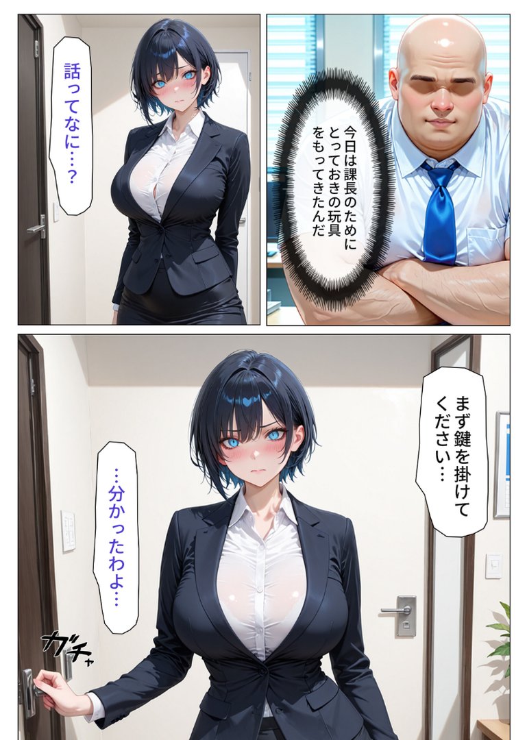 デリヘル呼んだら性悪上司が来た【社内調教編】【モザイク版】｜オナット製造｜エロ漫画 5ページ目