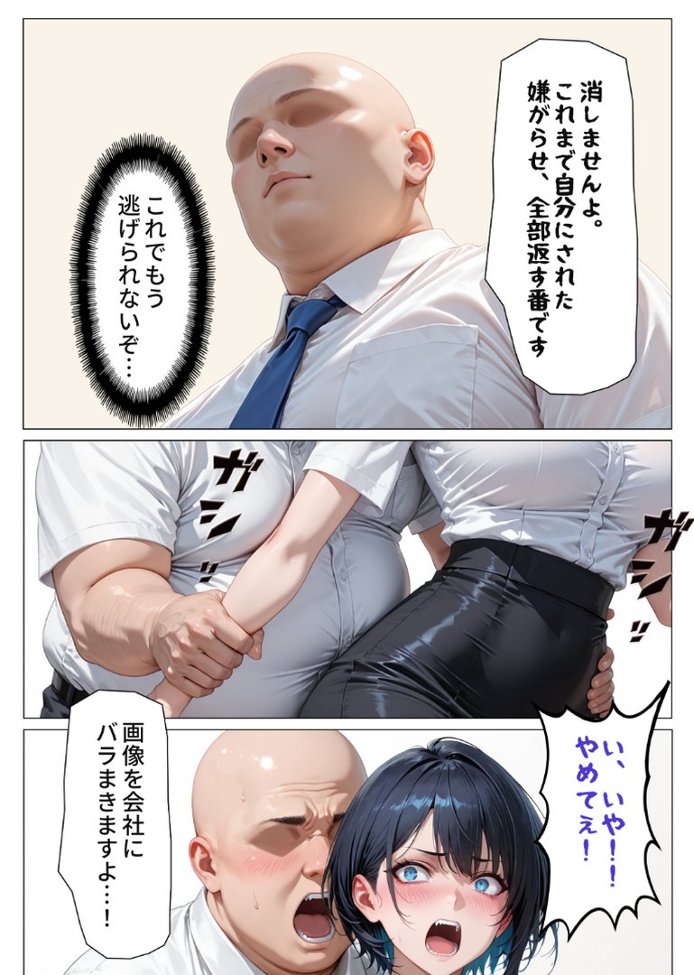 デリヘル呼んだら性悪上司が来た【社内調教編】【モザイク版】｜オナット製造｜エロ漫画 7ページ目