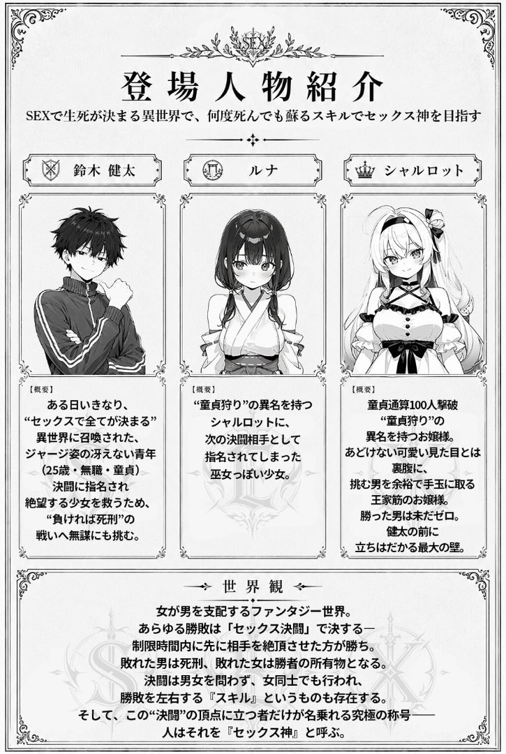 【エロ漫画】SEXで生死が決まる異世界で、何度死んでも蘇るスキルでセックス神を目指す【棒消し修正版】(ヒロインファクトリー)【s886atrlw01549】 SEXで生死が決まる異世界で、何度死んでも蘇るスキルでセックス神を目指す【棒消し修正版】|ヒロインファクトリー|エロ漫画 5ページ目