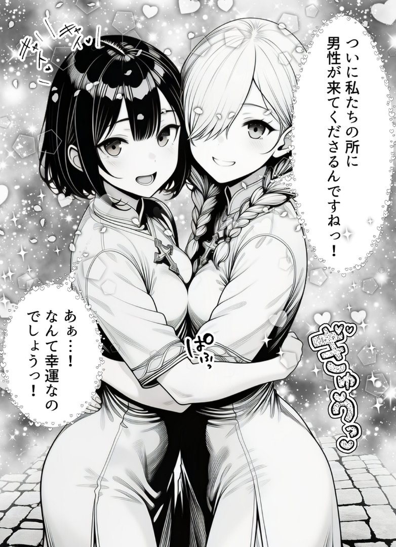 男が1％しかいない異世界で美少女ハーレムを作る話【白抜き修正版】｜わんどーる｜エロ漫画 10ページ目